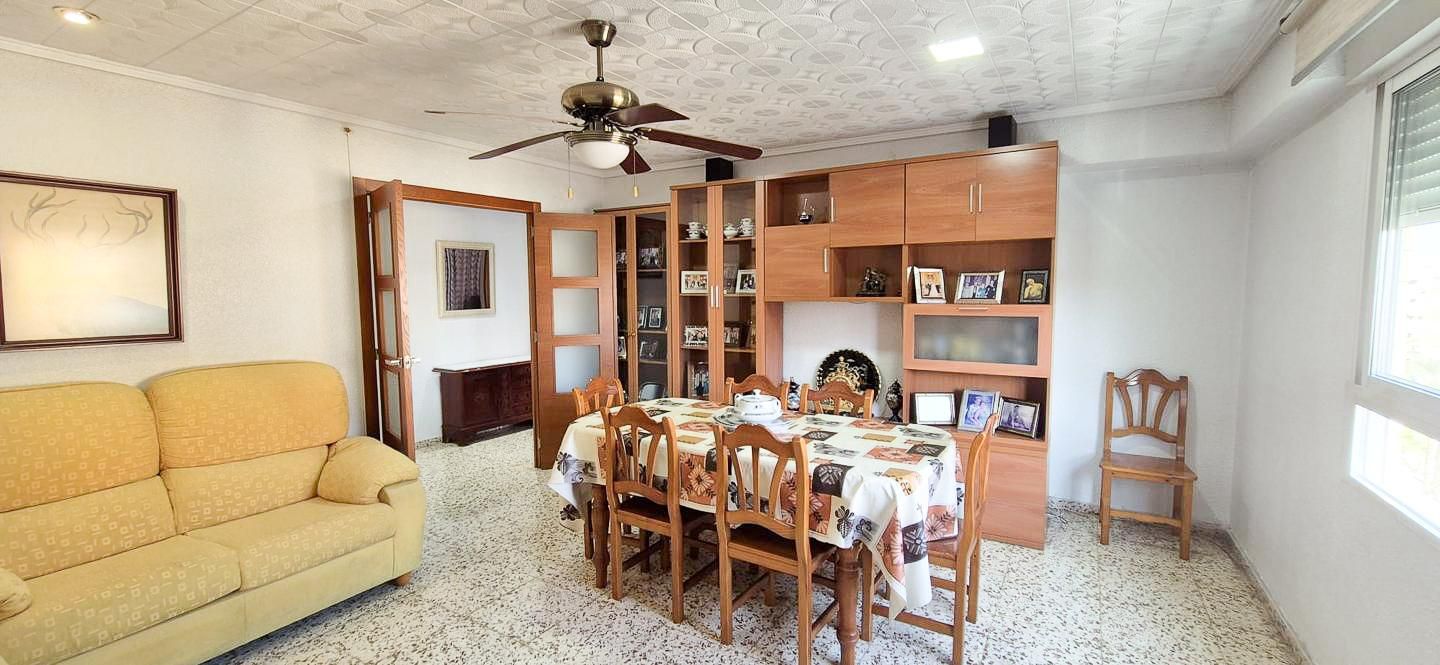 Dining room of Flat for sale in Elche / Elx  with Furnished and Balcony