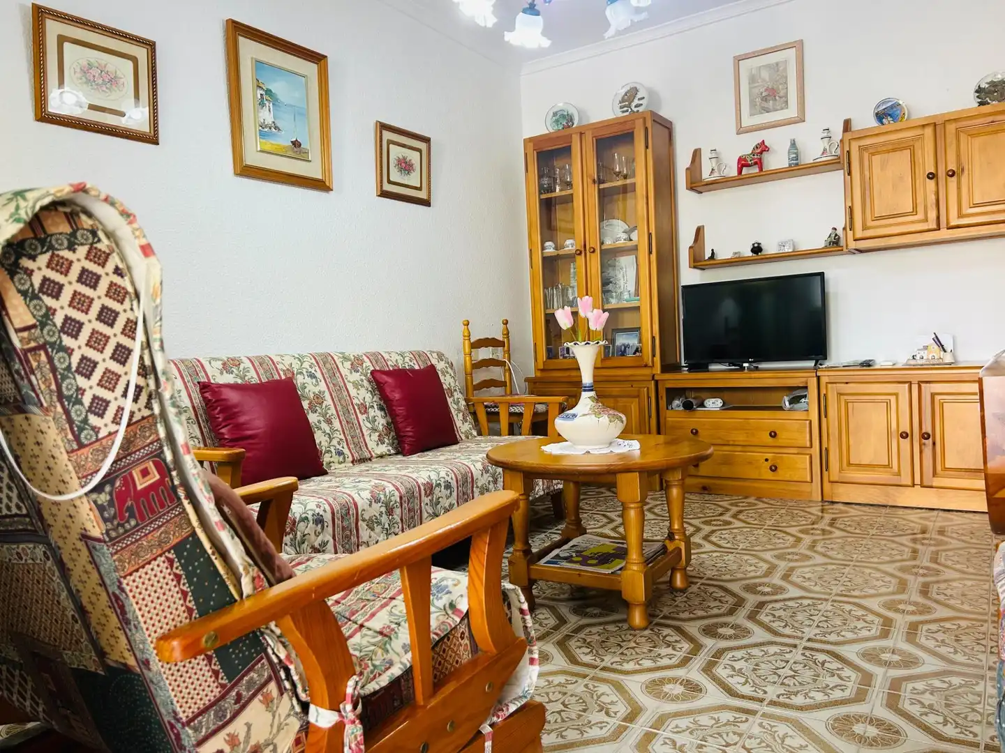 Sala d'estar de Casa o xalet en venda en San Pedro del Pinatar amb Aire condicionat, Jardí privat i Traster