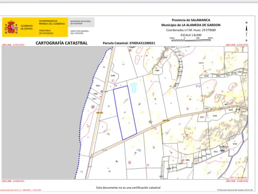 Terreno en venta en La Alameda de Gardón 