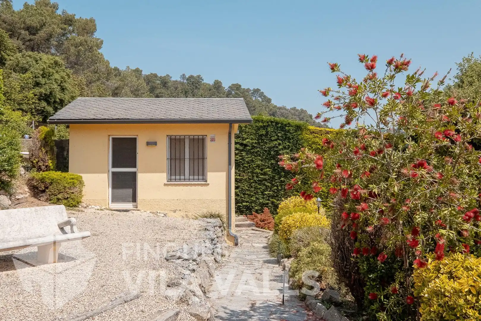 Vista exterior de Casa o xalet en venda en Sant Quirze Safaja amb Aire condicionat