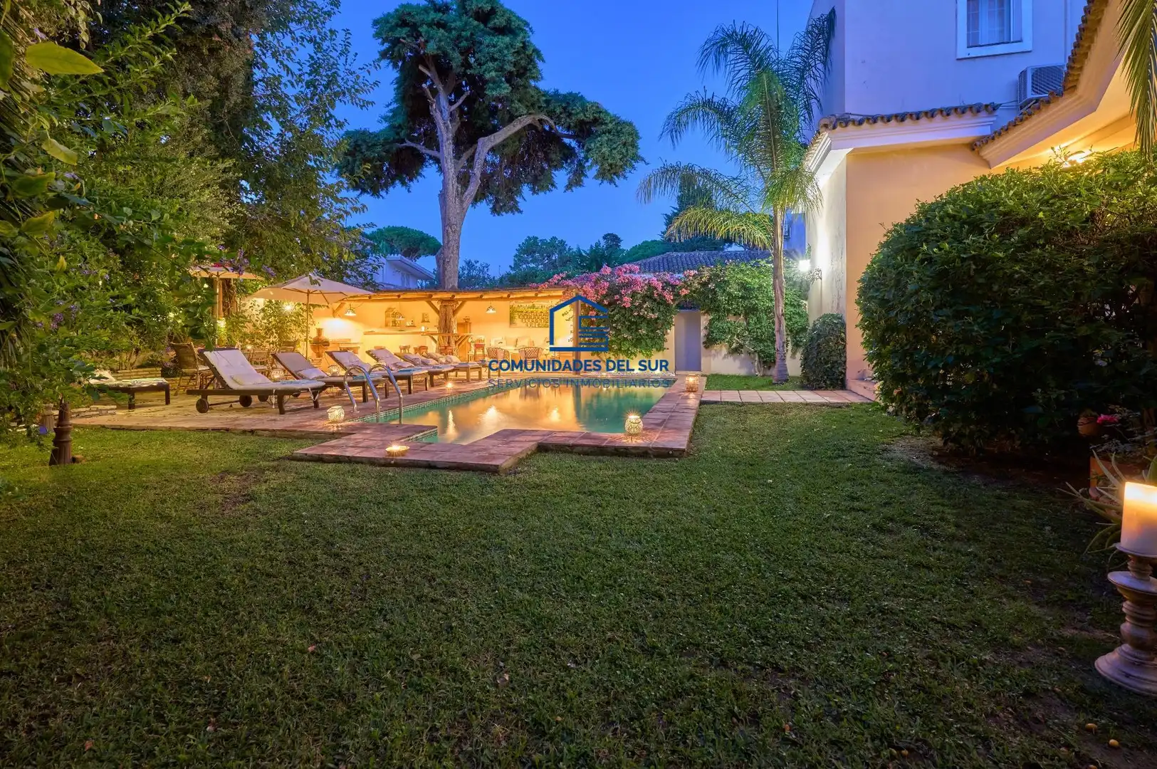 Jardí de Casa o xalet en venda en El Puerto de Santa María amb Aire condicionat, Jardí privat i Terrassa