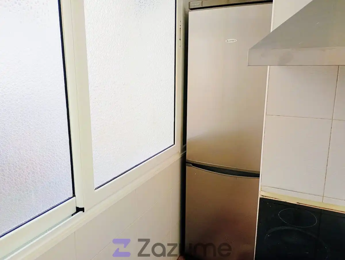 Cocina de Piso de alquiler en Barcelona con Parquet, Horno y Lavadora