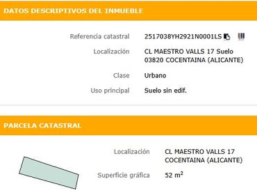 Terrain résidentiel à vendre à Carrer Mestre Valls 17