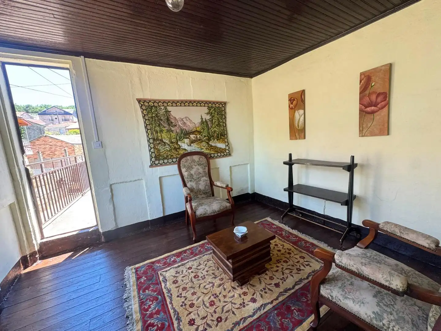 Sala de estar de Casa o chalet de alquiler en A Merca   con Calefacción, Terraza y Amueblado