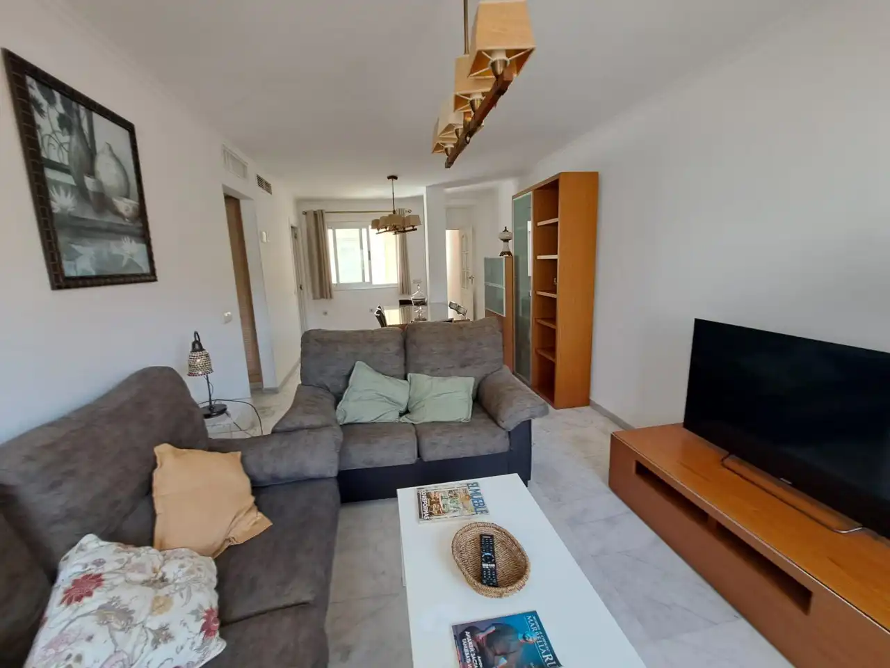 Sala de estar de Piso de alquiler en Málaga con Amueblado