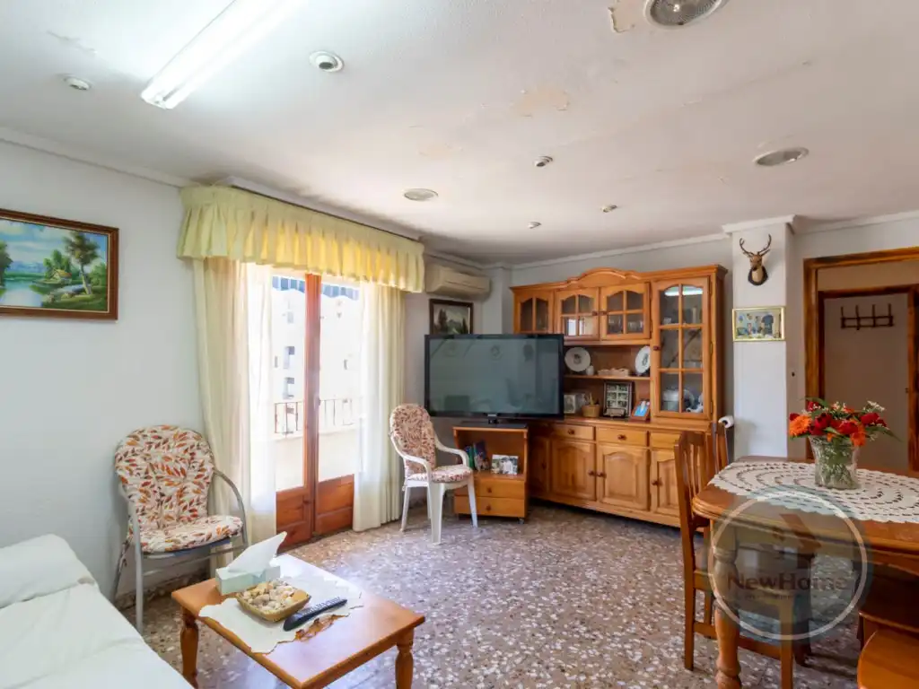 Sala de estar de Piso en venta en Santa Pola con Aire acondicionado y Balcón
