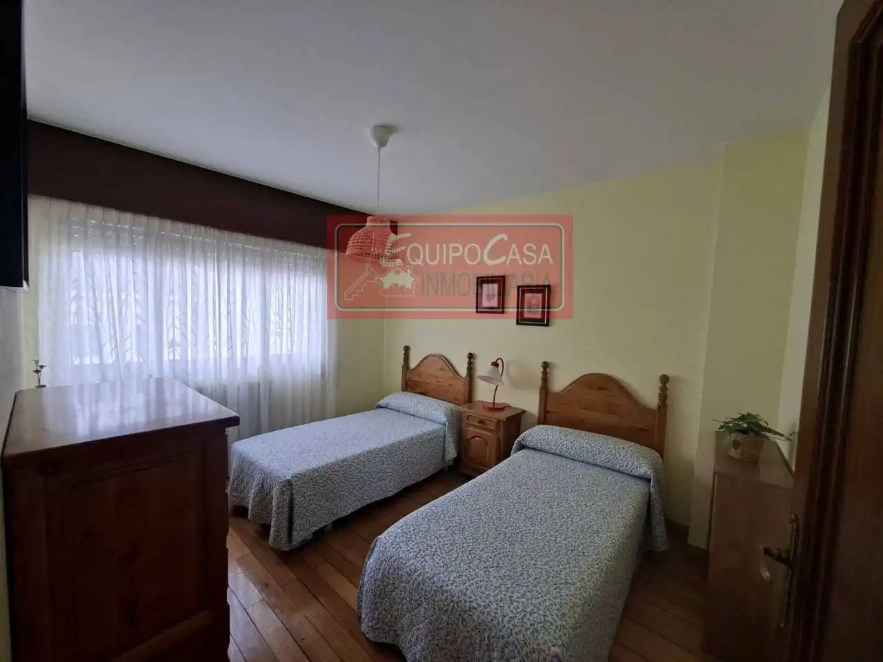 Bedroom of Apartments for rent in Lugo  with Heating, Parquet flooring and Furnished