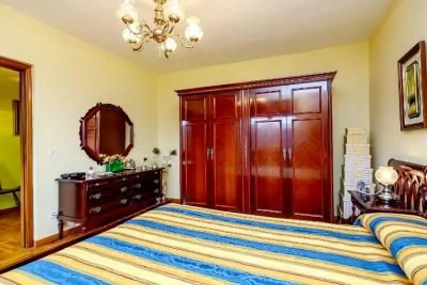 Bedroom of Houses for sale in Bimenes  with Heating, Private garden and Parquet flooring