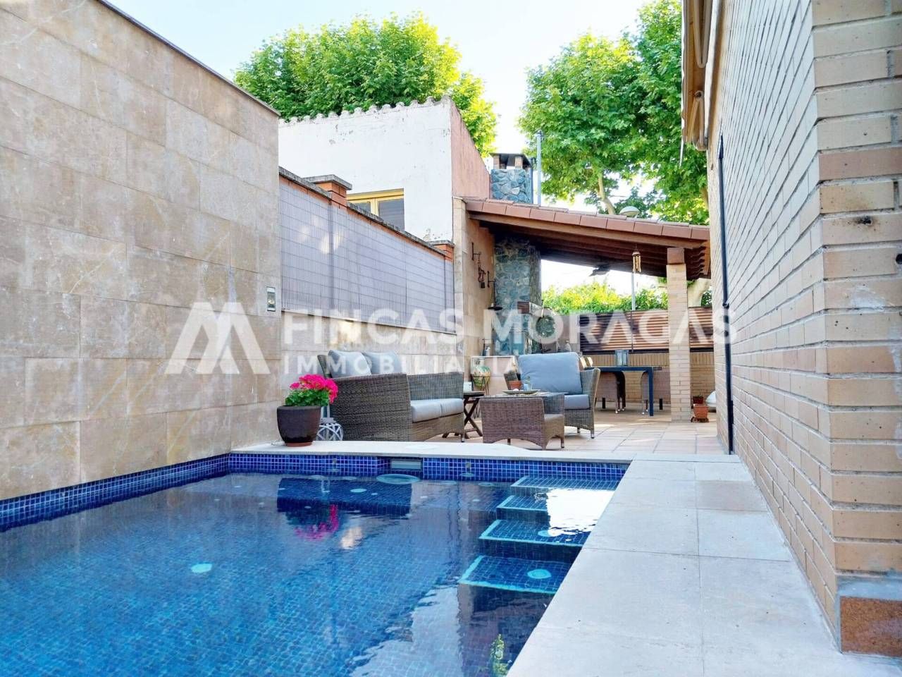 Terrassa de Casa o xalet en venda en Sant Cugat del Vallès amb Calefacció, Jardí privat i Piscina