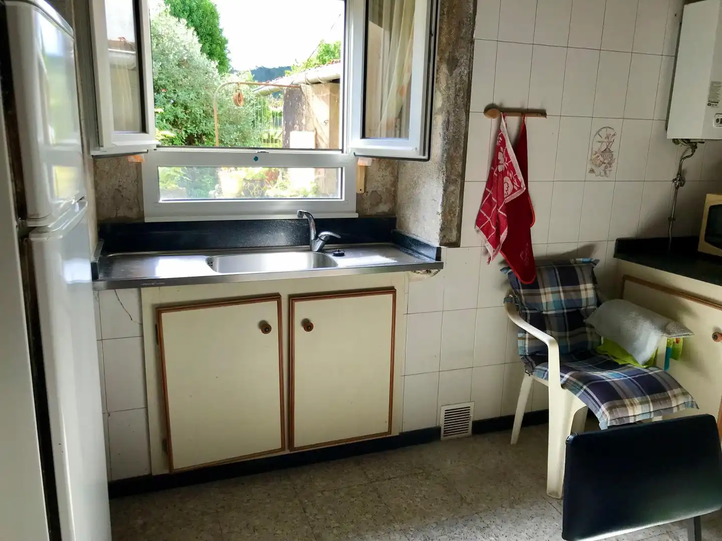 Cocina de Casa adosada en venta en Outes con Terraza y Balcón