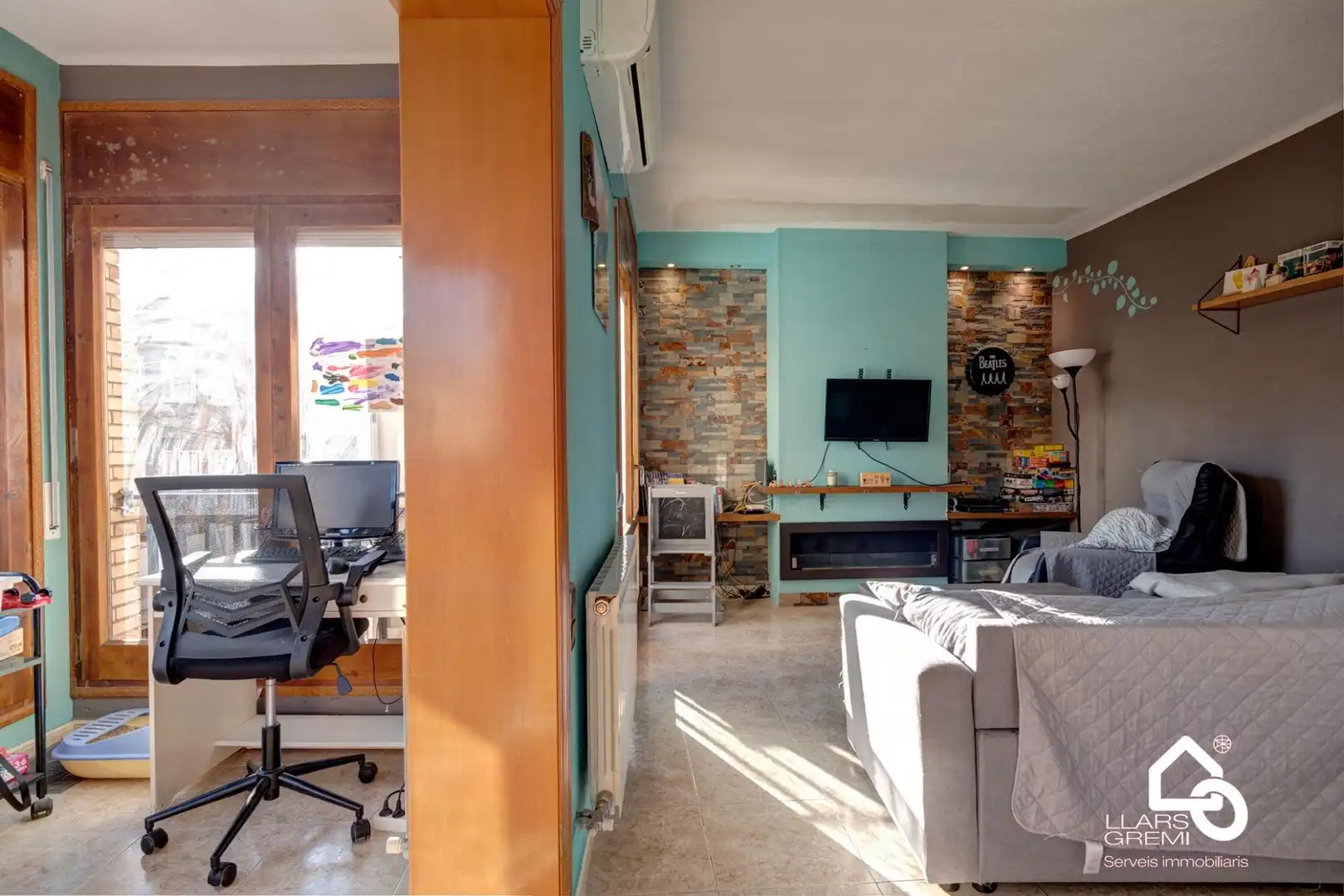 Sala de estar de Piso en venta en Igualada con Calefacción, Terraza y Trastero