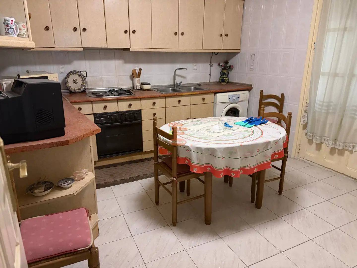Cocina de Casa adosada en venta en Ariza con Terraza, Amueblado y TV