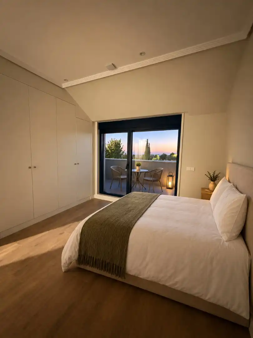 Habitación de Casa adosada en venta en Boadilla del Monte con Aire acondicionado, Calefacción y Jardín privado