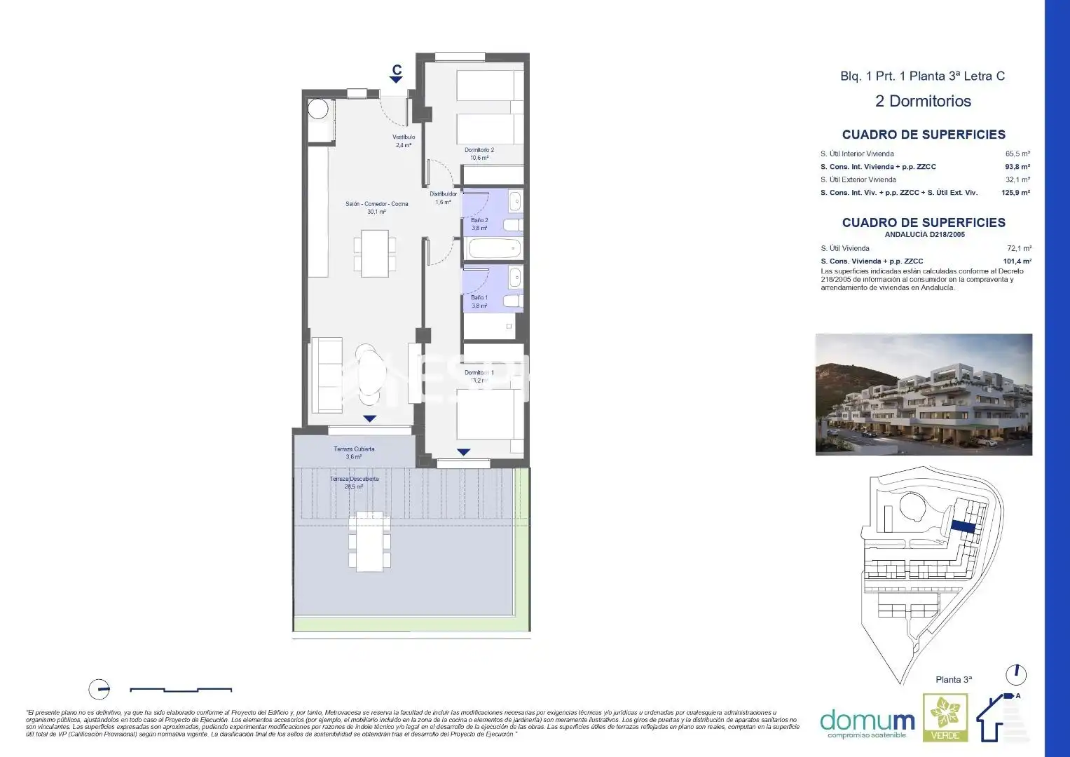 Apartament amb terrassa en venda a San Juan de los Terreros, imagen 10