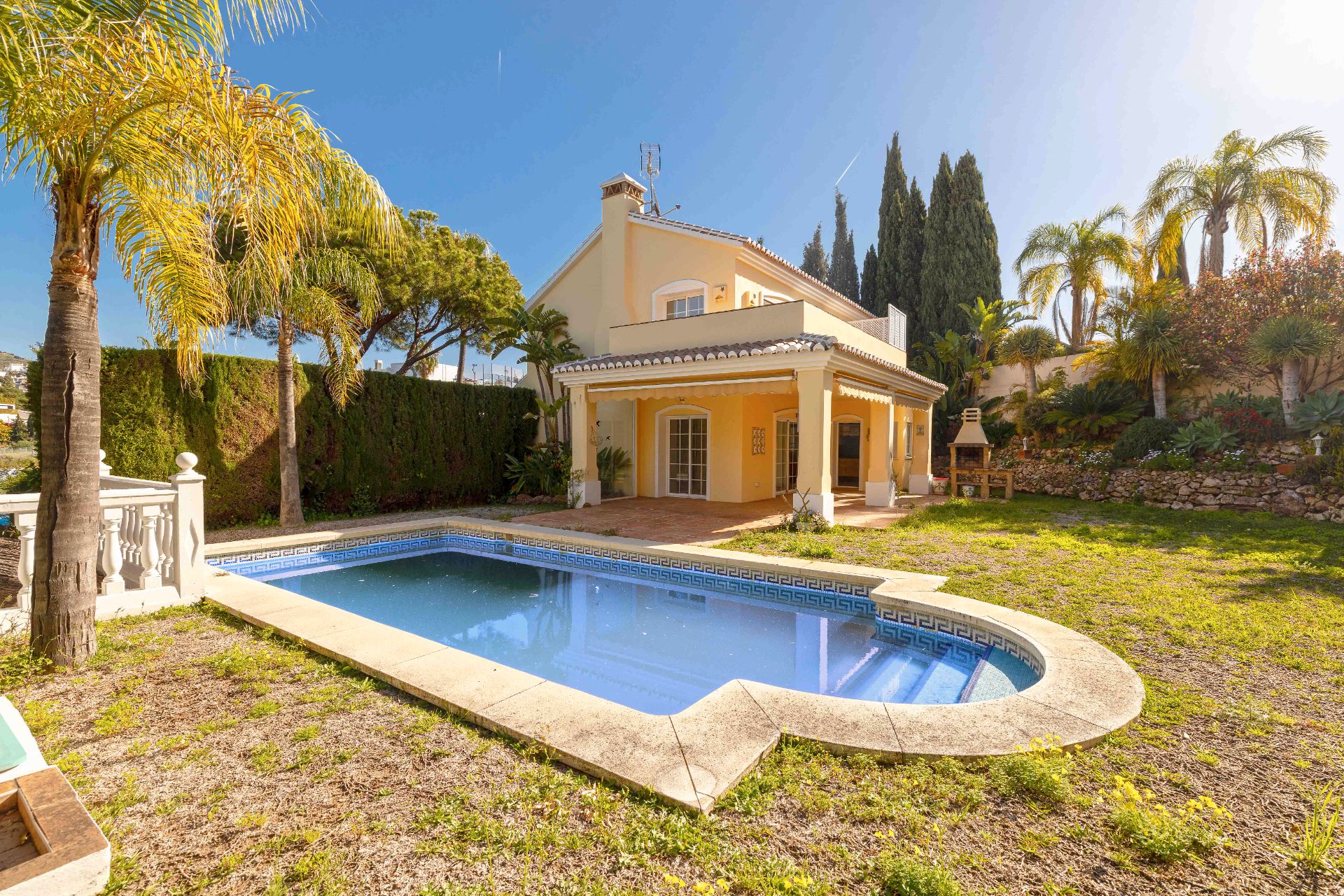 Jardín de Casa o chalet en venta en Mijas con Aire acondicionado, Terraza y Piscina