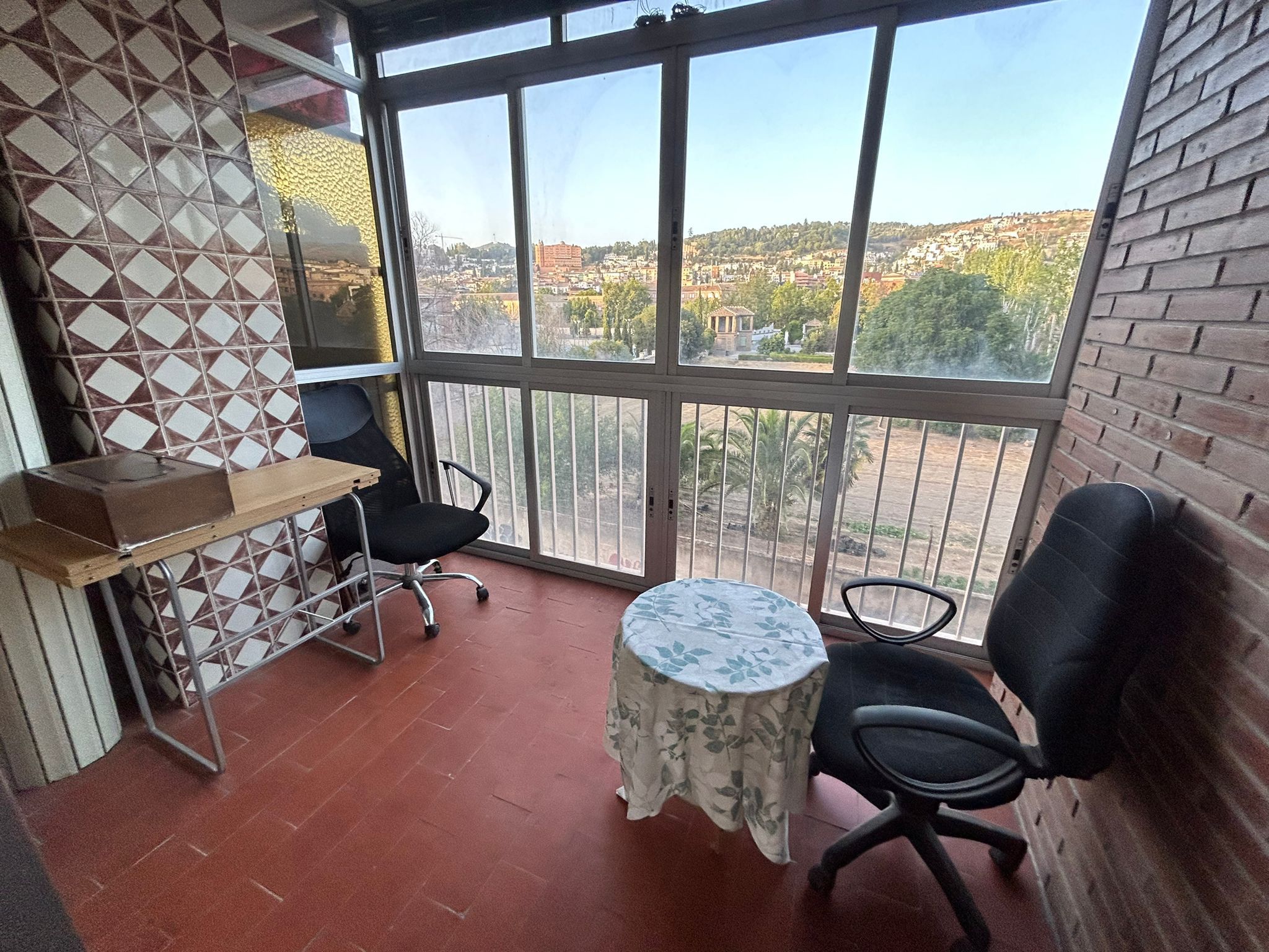 Balcony of Flat to rent in  Granada Capital  with Air Conditioner, Heating and Furnished