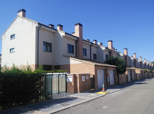 Vista exterior de Pis en venda en Simancas
