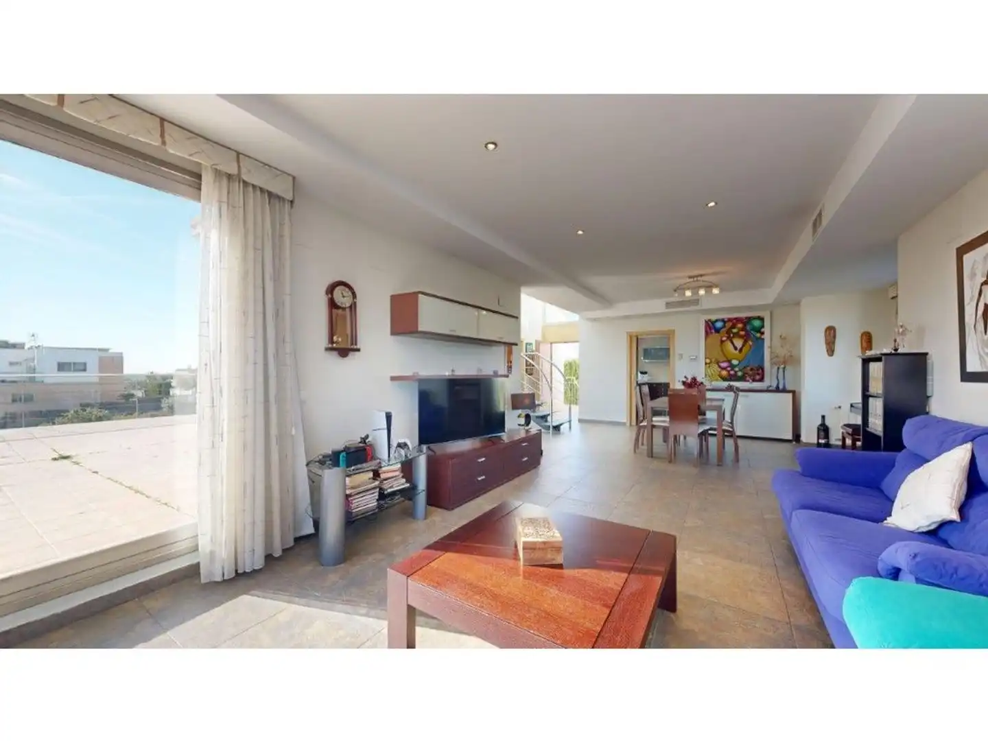 Sala d'estar de Casa o xalet en venda en Rocafort amb Jardí privat, Terrassa i Piscina