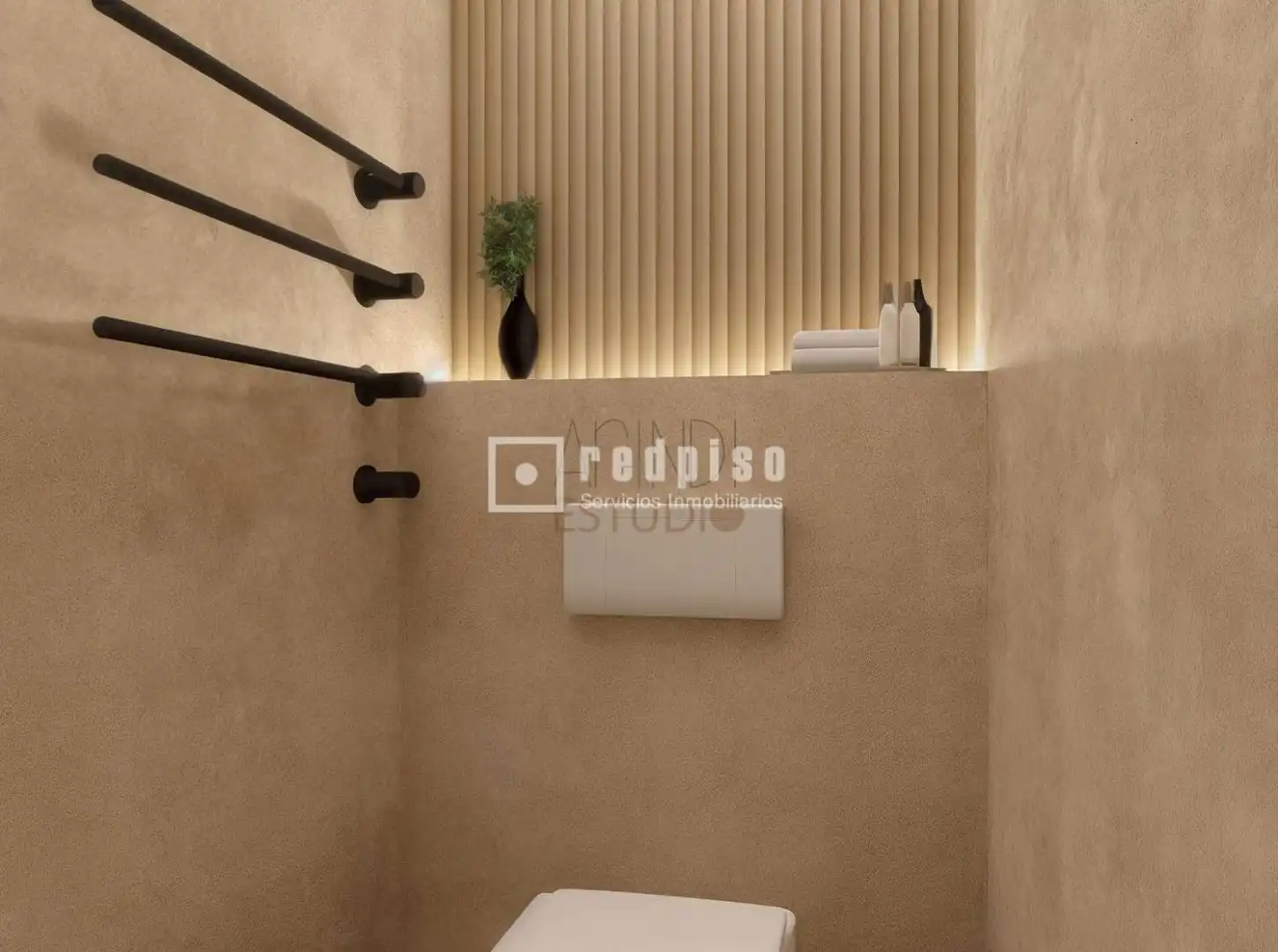Badezimmer von Dachboden zum Verkauf in Madrid mit Klimaanlage, Heizung und Parkett
