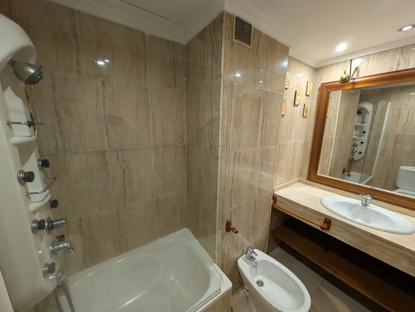 Bathroom of Flat for sale in Gijón   with Heating, Private garden and Parquet flooring