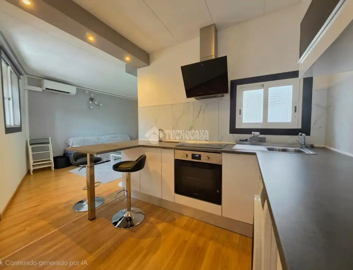 Cocina de Piso en venta en Santa Coloma de Gramenet con Aire acondicionado, Parquet y Terraza