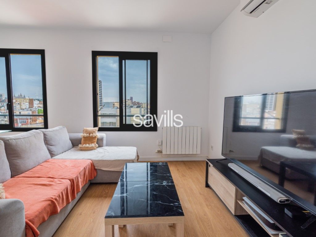 Sala d'estar de Apartament en venda en  Barcelona Capital amb Aire condicionat, Forn i Rentadora