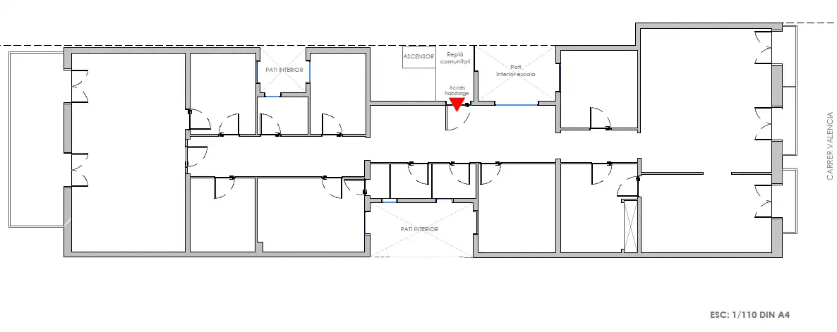 Büro zur Miete in Barcelona mit Klimaanlage, Heizung und Balkon