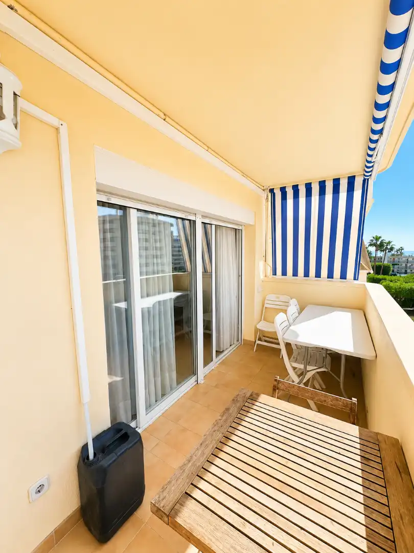 Balcony of Flat for sale in Benalmádena  with Air Conditioner, Terrace and Furnished