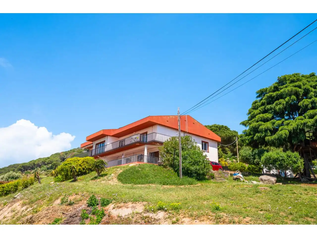 Vista exterior de Finca rústica en venda en Argentona amb Aire condicionat, Calefacció i Jardí privat
