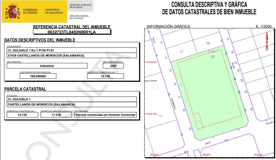 Industrial building for sale in Castellanos de Moriscos, imagen 4