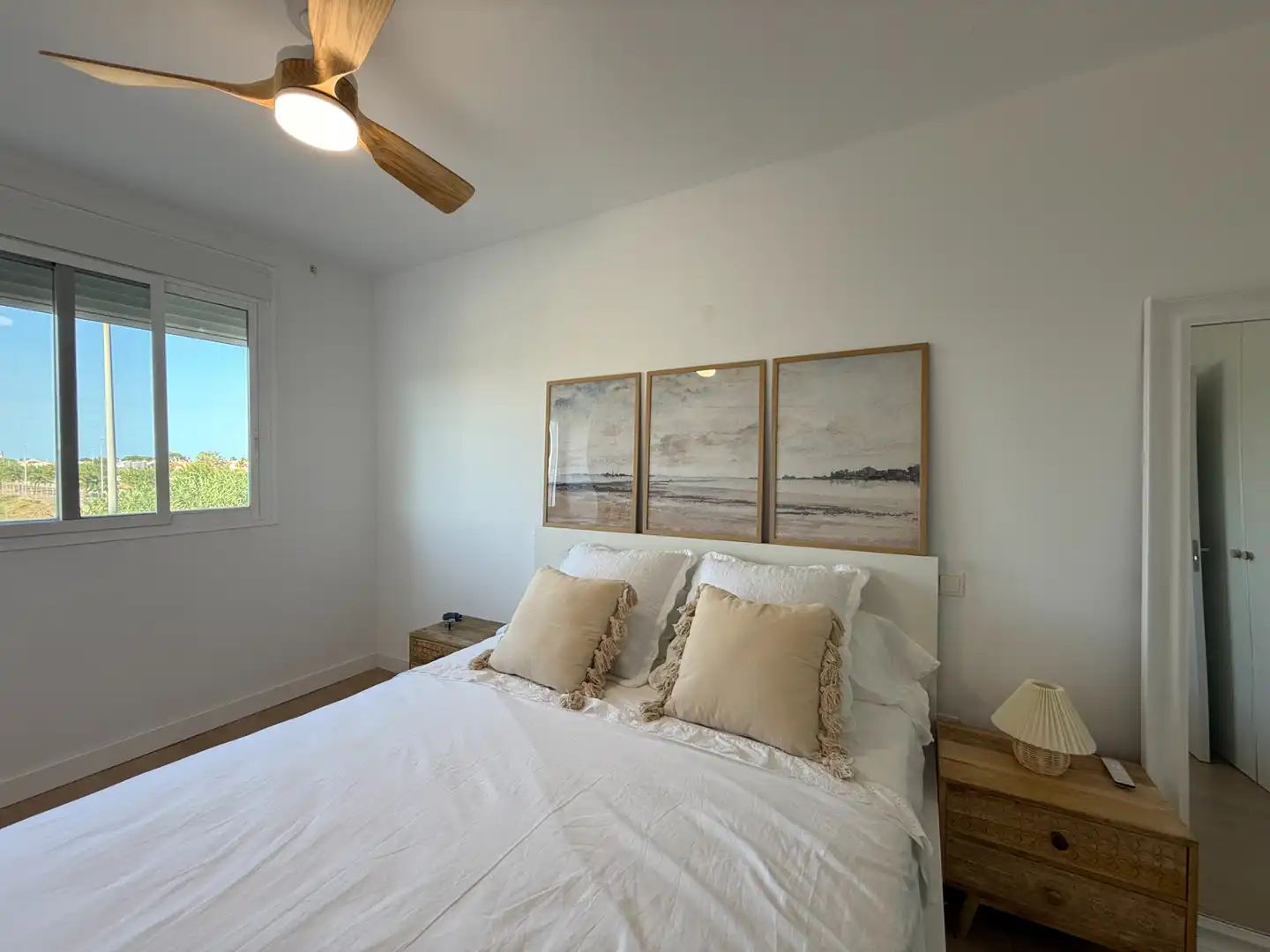Dormitori de Apartament de lloguer en Almenara amb Aire condicionat, Calefacció i Terrassa