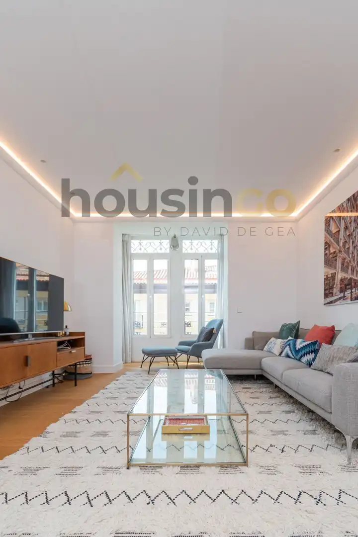 Wohnzimmer von Wohnung zur Miete in Madrid mit Klimaanlage, Heizung und Abstellraum