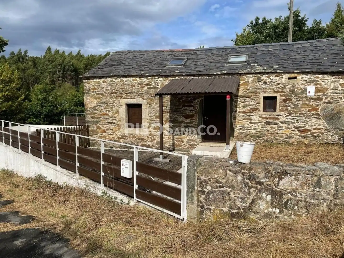 Exterior view of Houses for sale in Irixoa  with Heating, Terrace and Swimming Pool