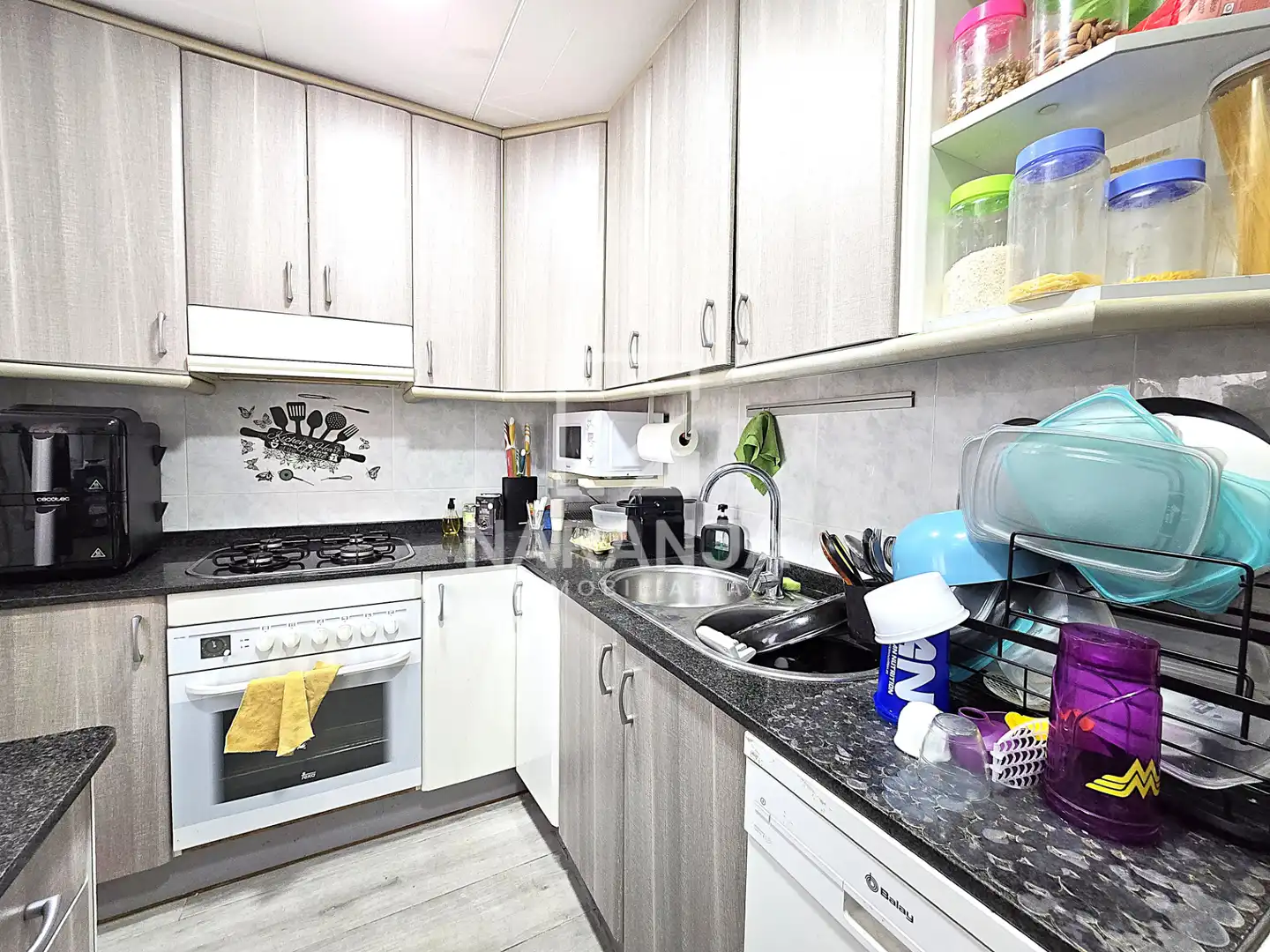 Cocina de Ático en venta en Santa Coloma de Gramenet con Aire acondicionado, Parquet y Terraza