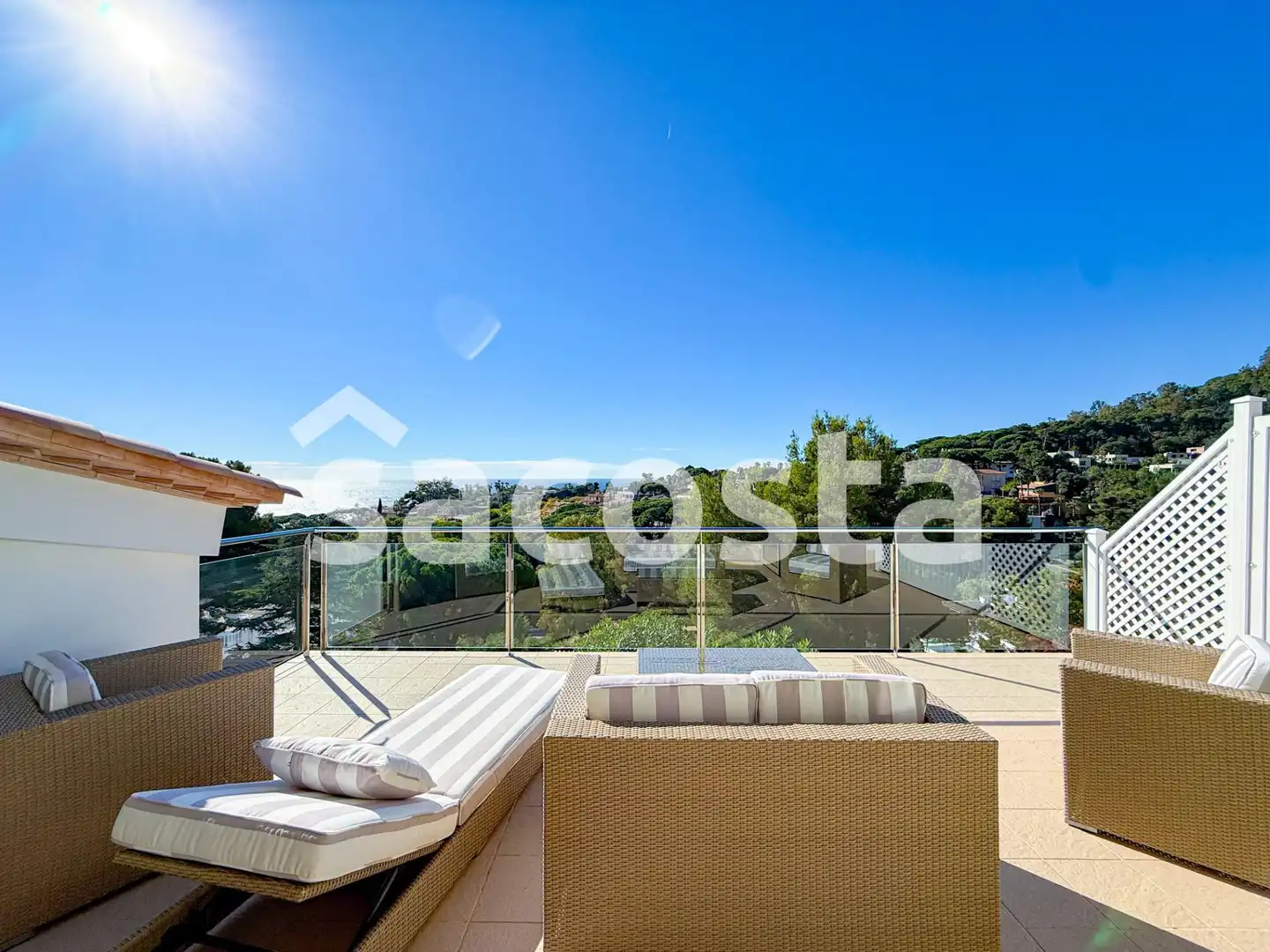 Terraza de Casa o chalet en venta en Blanes con Terraza, Piscina y Amueblado