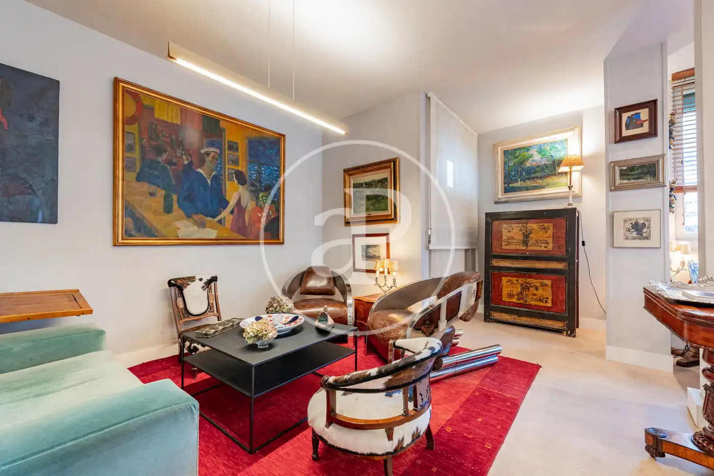 Sala d'estar de Pis en venda en Madrid amb Aire condicionat, Calefacció i Jardí privat