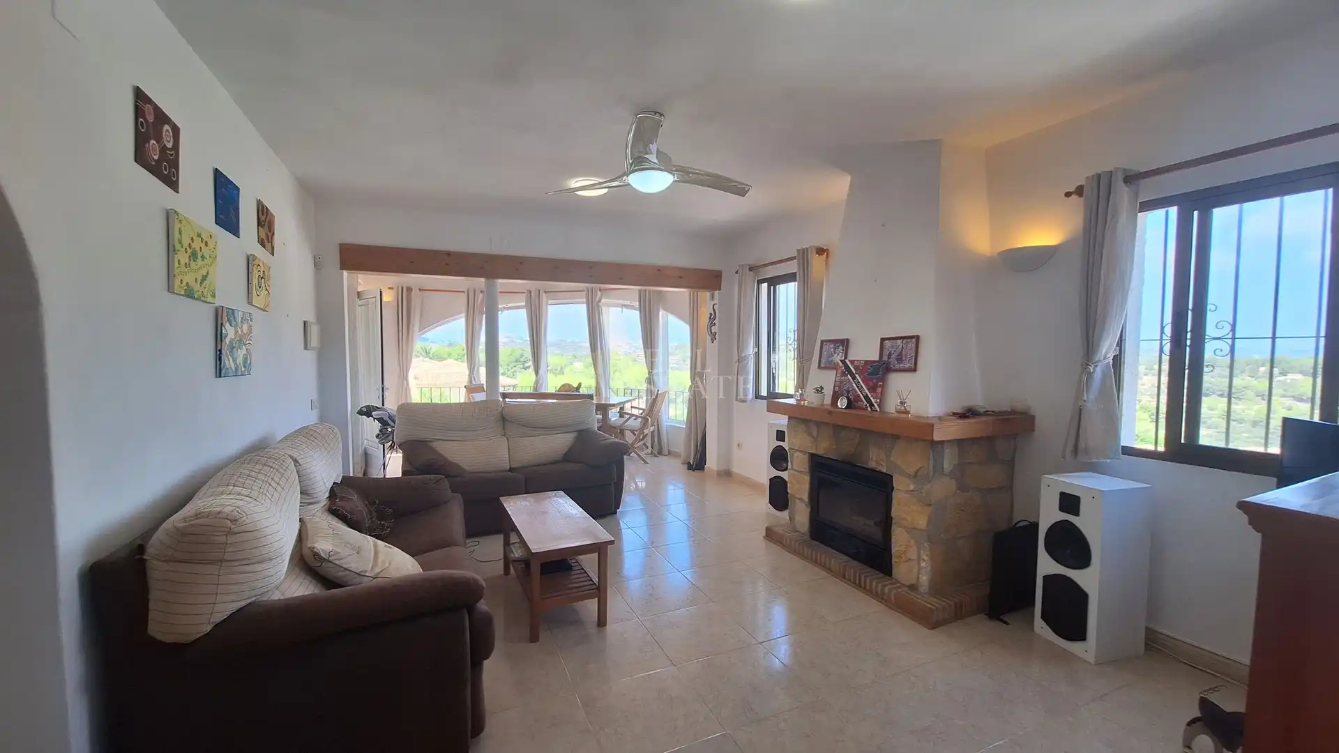Sala d'estar de Casa o xalet en venda en Jávea / Xàbia amb Aire condicionat, Terrassa i Traster