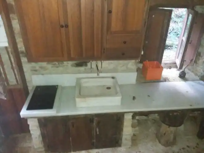 Cuina de Casa o xalet en venda en Cudillero amb Moblat