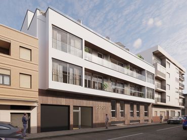 Neubau-Wohnung mit Balkon zum Verkauf in Calle Modesto Lafuente 21