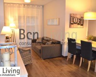 Living room of Flat to rent in  Barcelona Capital  with Air Conditioner, Heating and Balcony