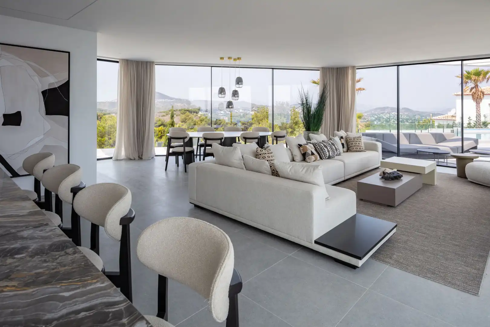 Living room of Houses for sale in Jávea / Xàbia  with Private garden, Terrace and Swimming Pool