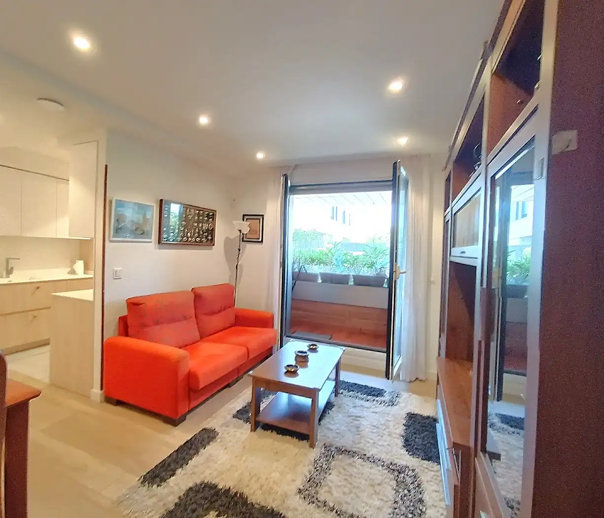 Sala de estar de Planta baja en venta en Sopela con Calefacción, Terraza y Amueblado
