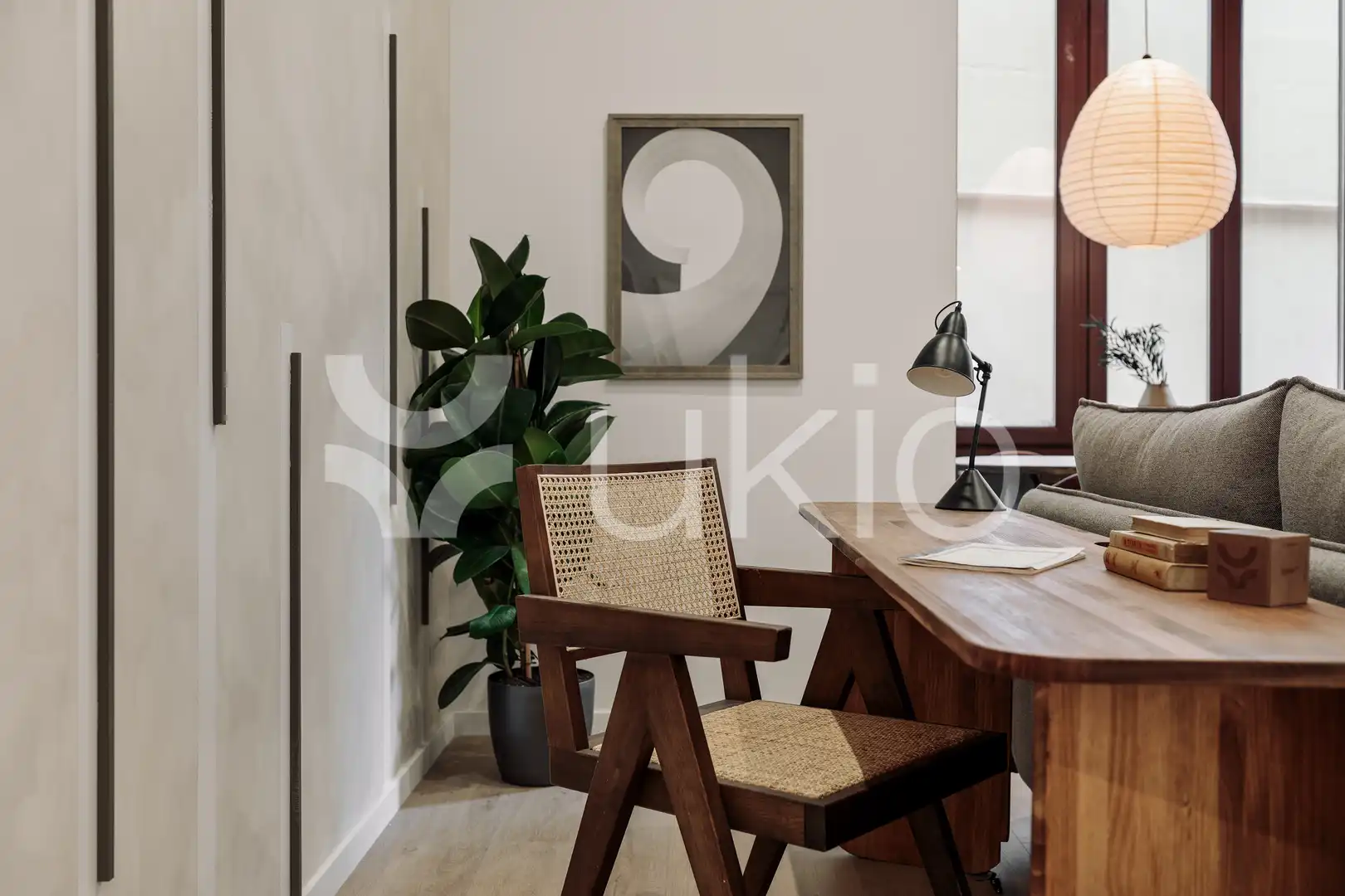 Schlafzimmer von Wohnungen zur Miete in Barcelona mit Klimaanlage, Heizung und Terrasse