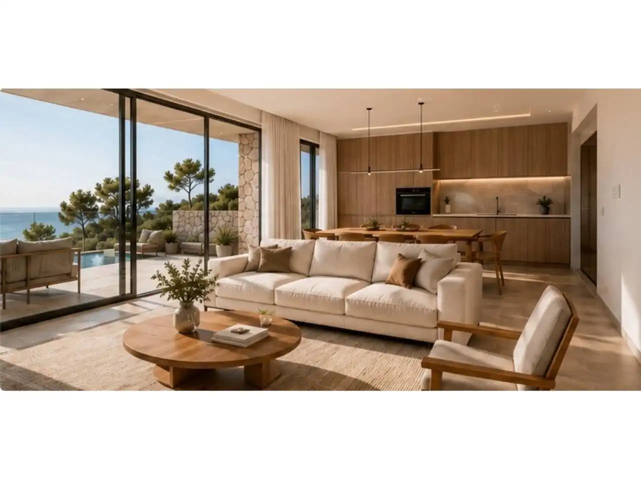 Sala d'estar de Casa o xalet en venda en Peñíscola / Peníscola amb Aire condicionat, Jardí privat i Parquet