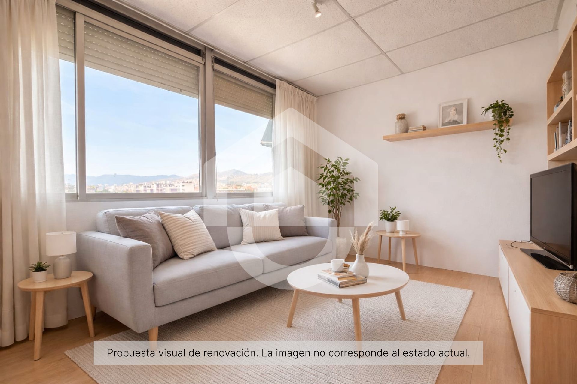 Sala d'estar de Àtic en venda en Santa Coloma de Gramenet