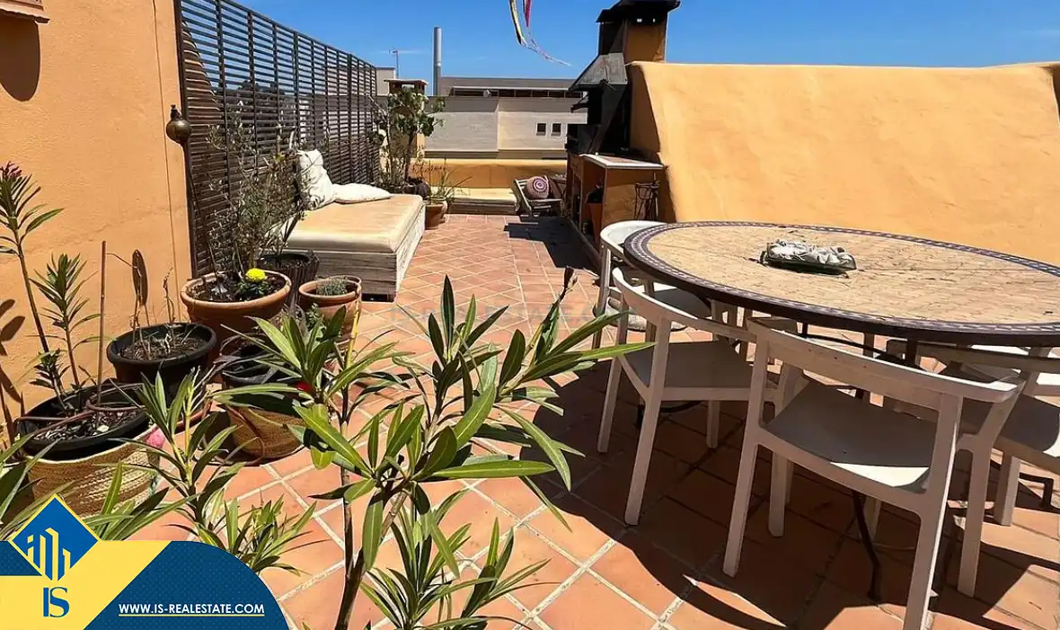 Terrasse von Maisonette zum Verkauf in Santa Eulària des Riu mit Terrasse, Möbliert und Gemeinschaftspool