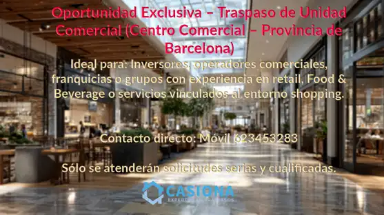 Local comercial en traspaso en Centre - Passeig i Rodalies