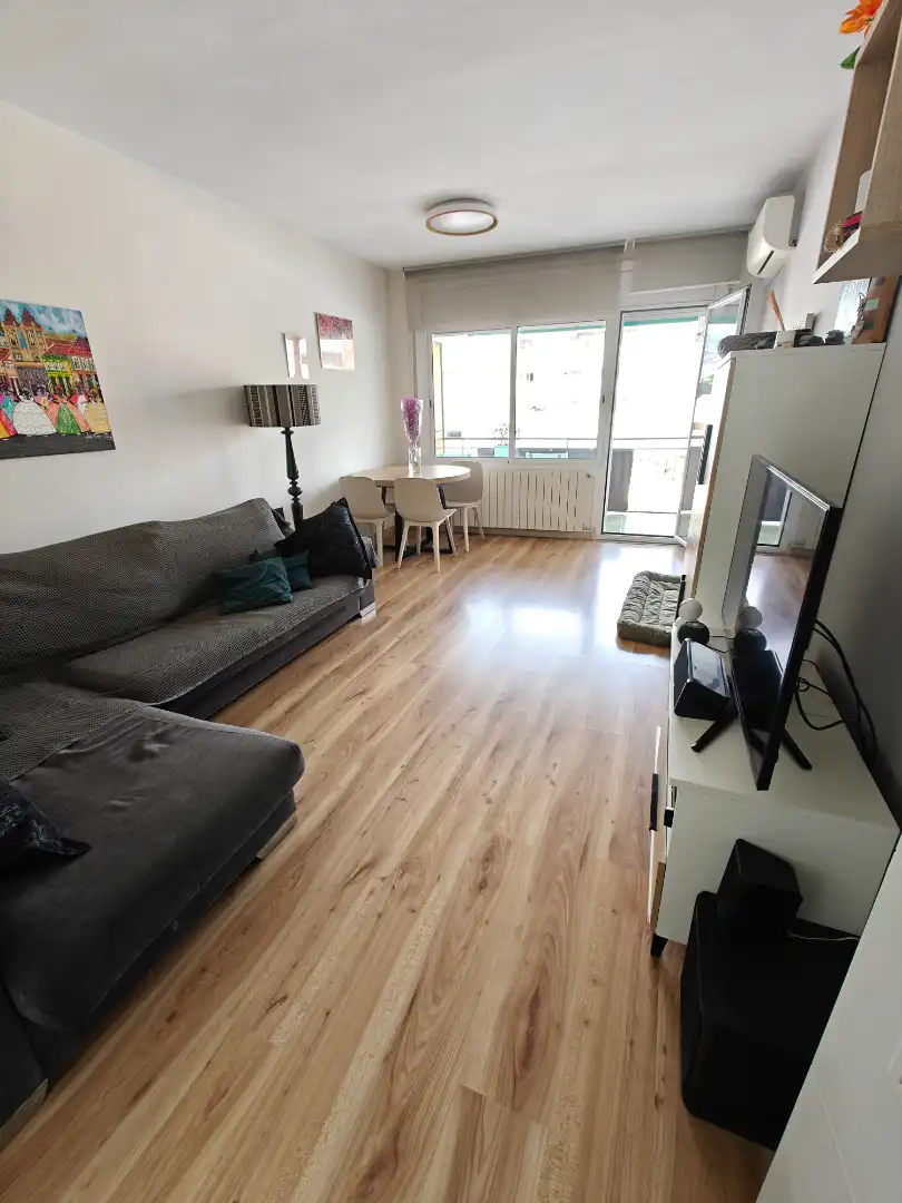 Living room of Flat for sale in Premià de Mar  with Air Conditioner, Heating and Parquet flooring