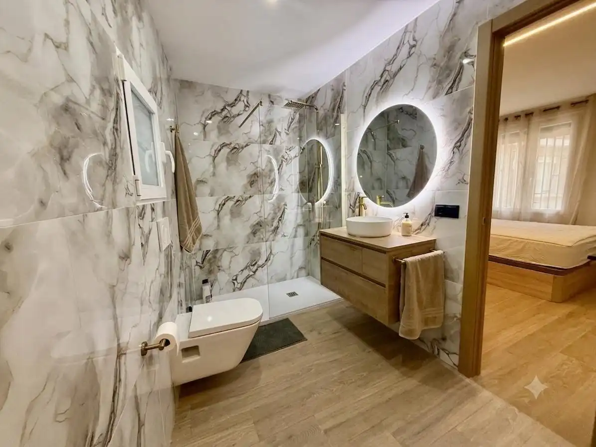 Baño de Planta baja de alquiler en Santa Pola con Aire acondicionado y Amueblado