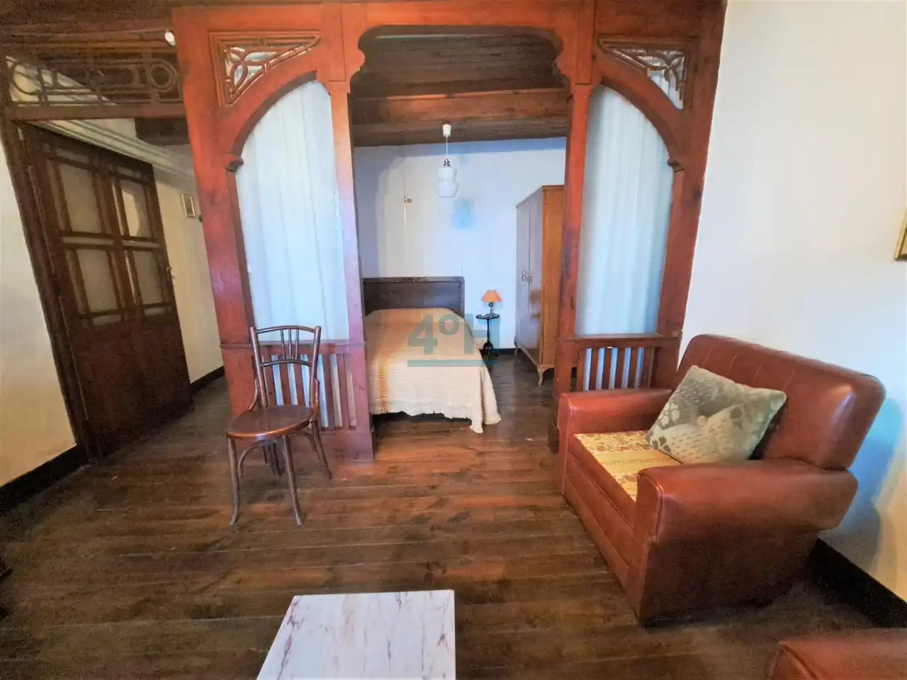 Sala d'estar de Casa o xalet en venda en Allariz amb Moblat i Balcó